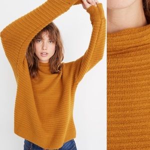 Mustard Belmont Mockneck Sweater in Coziest Yarn S